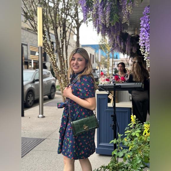 Kate Spade ♠️ strawberry shirt dress - Picture 3 of 14